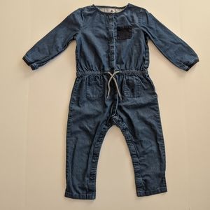 Petit Bateau Dark Blue Denim Jumpsuit